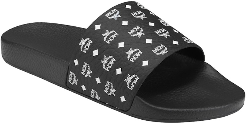 MCM Visetos Rubber Slide 'Black' MEX8AMM60BK042 Order MCM Visetos Rubber Slide 'Black' MEX8AMM60BK042