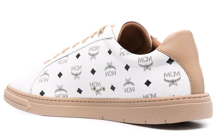 Shop MCM Visetos Terrain Lo 'Beige Mixto' MEXCSMM05I6