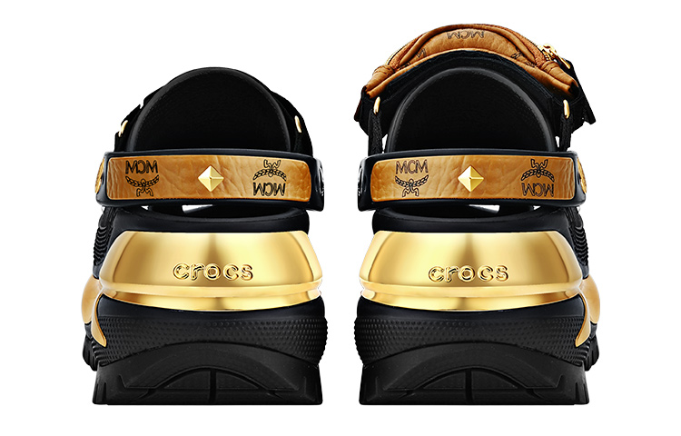Details for MCM x Crocs Classic Clog Schwarz ''Flex Adapt Trendiges Design'' MEXDAMM08BK001