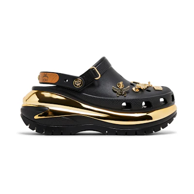 MCM Crocs Mega Crush Clog 'Belt Bag Bracelet - Black'