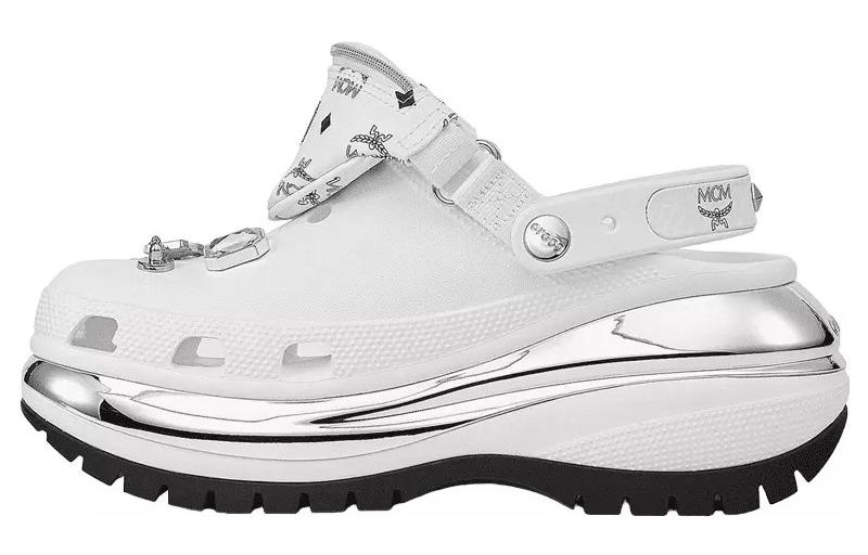 MCM x Crocs Mega Crush Clog 'Belt Bag Bracelet - White' 209357-100