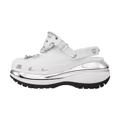 MCM Crocs Mega Crush Clog 'Belt Bag Bracelet - White'