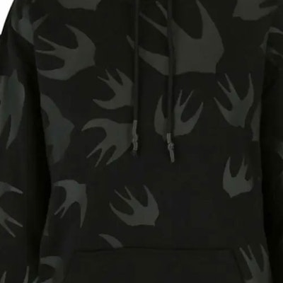 麦昆McQ亚历山大印花抽绳连帽衫 - 黑色 527546-RRB58-1891 Details for 麦昆McQ亚历山大印花抽绳连帽衫 - 黑色 527546-RRB58-1891