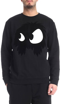 McQ Alexander McQueen 黑色怪獸圖案圓領衛衣 415099-RKH51-1000 Shop McQ Alexander McQueen 黑色怪獸圖案圓領衛衣 415099-RKH51-1000