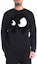 Shop McQ Alexander McQueen 黑色怪獸圖案圓領衛衣 415099-RKH51-1000