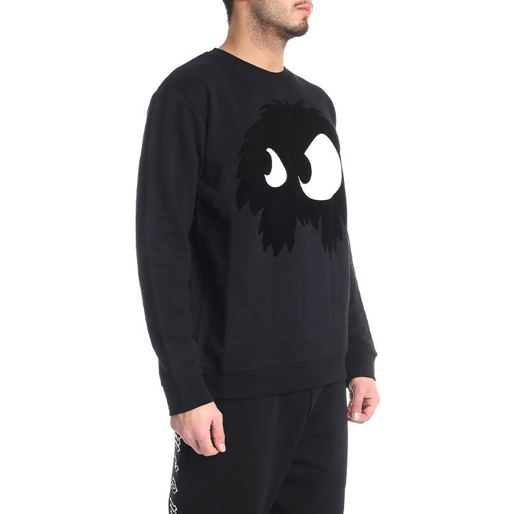 Details for McQ Alexander McQueen 黑色怪獸圖案圓領衛衣 415099-RKH51-1000