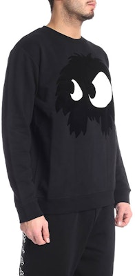 McQ Alexander McQueen 黑色怪獸圖案圓領衛衣 415099-RKH51-1000 Details for McQ Alexander McQueen 黑色怪獸圖案圓領衛衣 415099-RKH51-1000