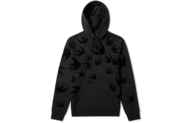 Order McQ Alexander McQueen 黑色燕子設計連帽衫 545412-RLT74-1000