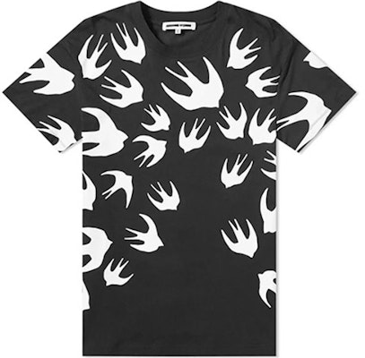 McQ 亚历山大·麦昆 黑色燕子印花棉质短袖T恤 291571-RLT71-1000 Order McQ 亚历山大·麦昆 黑色燕子印花棉质短袖T恤 291571-RLT71-1000