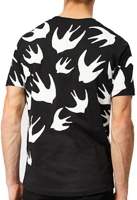 McQ 亚历山大·麦昆 黑色燕子印花棉质短袖T恤 291571-RLT71-1000 Shop McQ 亚历山大·麦昆 黑色燕子印花棉质短袖T恤 291571-RLT71-1000