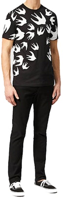 McQ 亚历山大·麦昆 黑色燕子印花棉质短袖T恤 291571-RLT71-1000 Purchase McQ 亚历山大·麦昆 黑色燕子印花棉质短袖T恤 291571-RLT71-1000