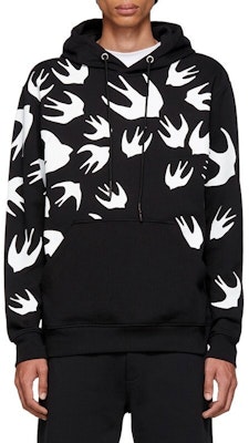 맥큐 알렉산더 맥퀸 블랙 스왈로우 프린트 후디 545412-RLT72-1000 Shop 맥큐 알렉산더 맥퀸 블랙 스왈로우 프린트 후디 545412-RLT72-1000