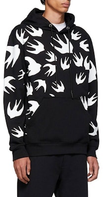 맥큐 알렉산더 맥퀸 블랙 스왈로우 프린트 후디 545412-RLT72-1000 Purchase 맥큐 알렉산더 맥퀸 블랙 스왈로우 프린트 후디 545412-RLT72-1000