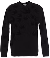 Order McQ Alexander McQueen 黑色天鵝絨燕子印花衛衣 545415-RLT74-1000