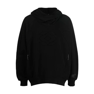 McQ Alexander McQueen FW22 Embossed Oversized Hoodie Men’s Black. 701363-RTT06-1000