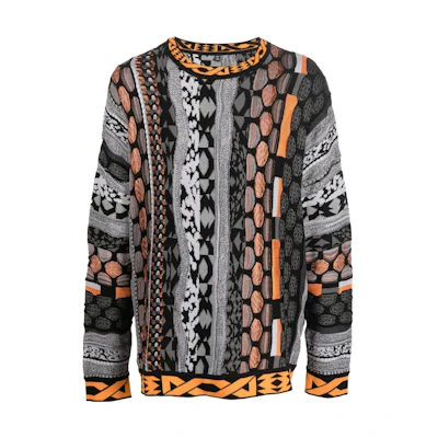 McQ Alexander McQueen FW22 Pattern Oversized Knit Sweater Multicolor 700203-RTN01-1000
