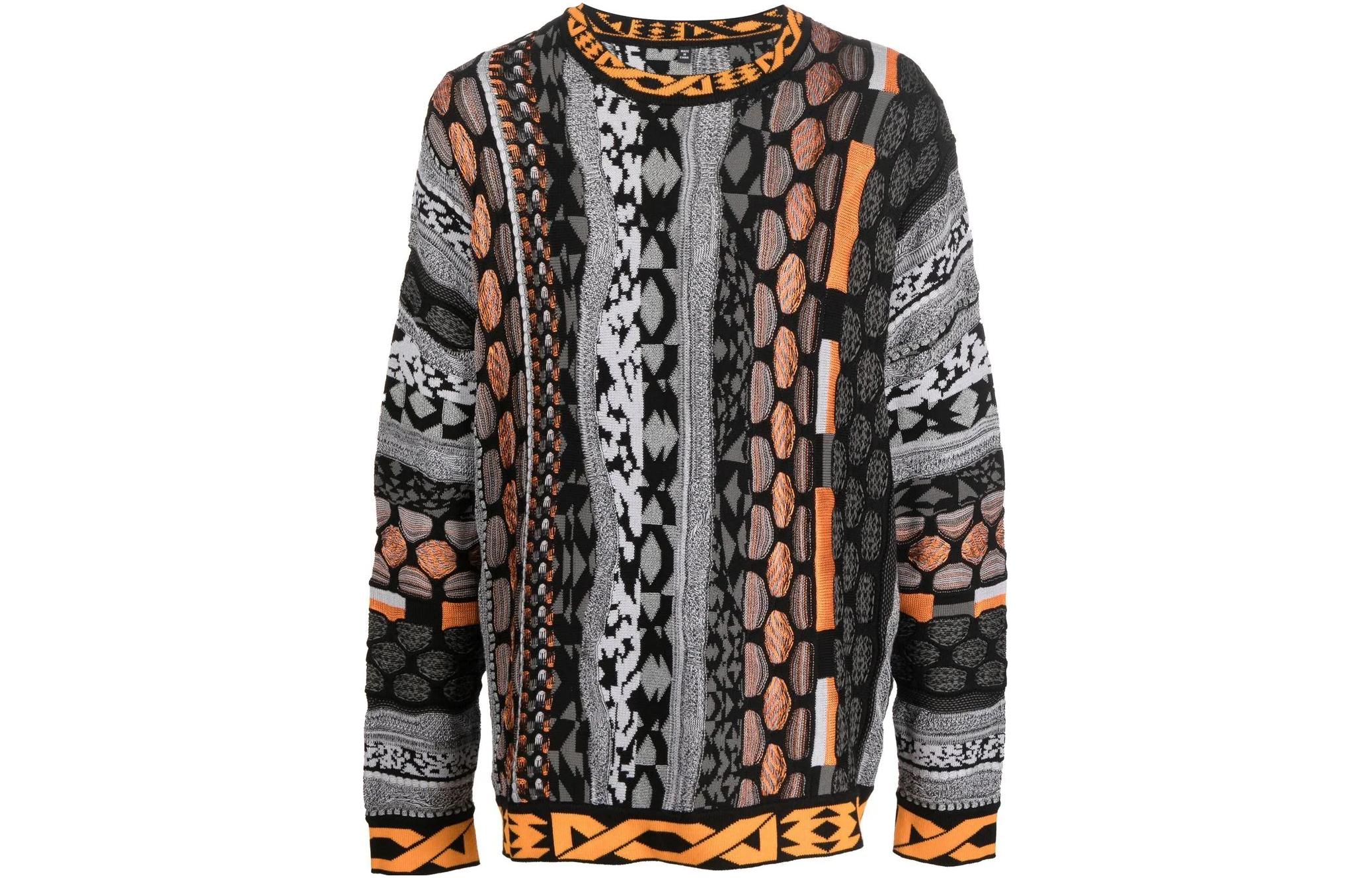 Order McQ Alexander McQueen FW22 Corak Rajut Oversaiz Baju Sejuk Pelbagai Warna 700203-RTN01-1000