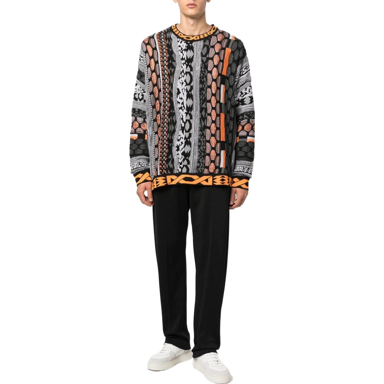 Lookbook McQ Alexander McQueen FW22 Corak Rajut Oversaiz Baju Sejuk Pelbagai Warna 700203-RTN01-1000