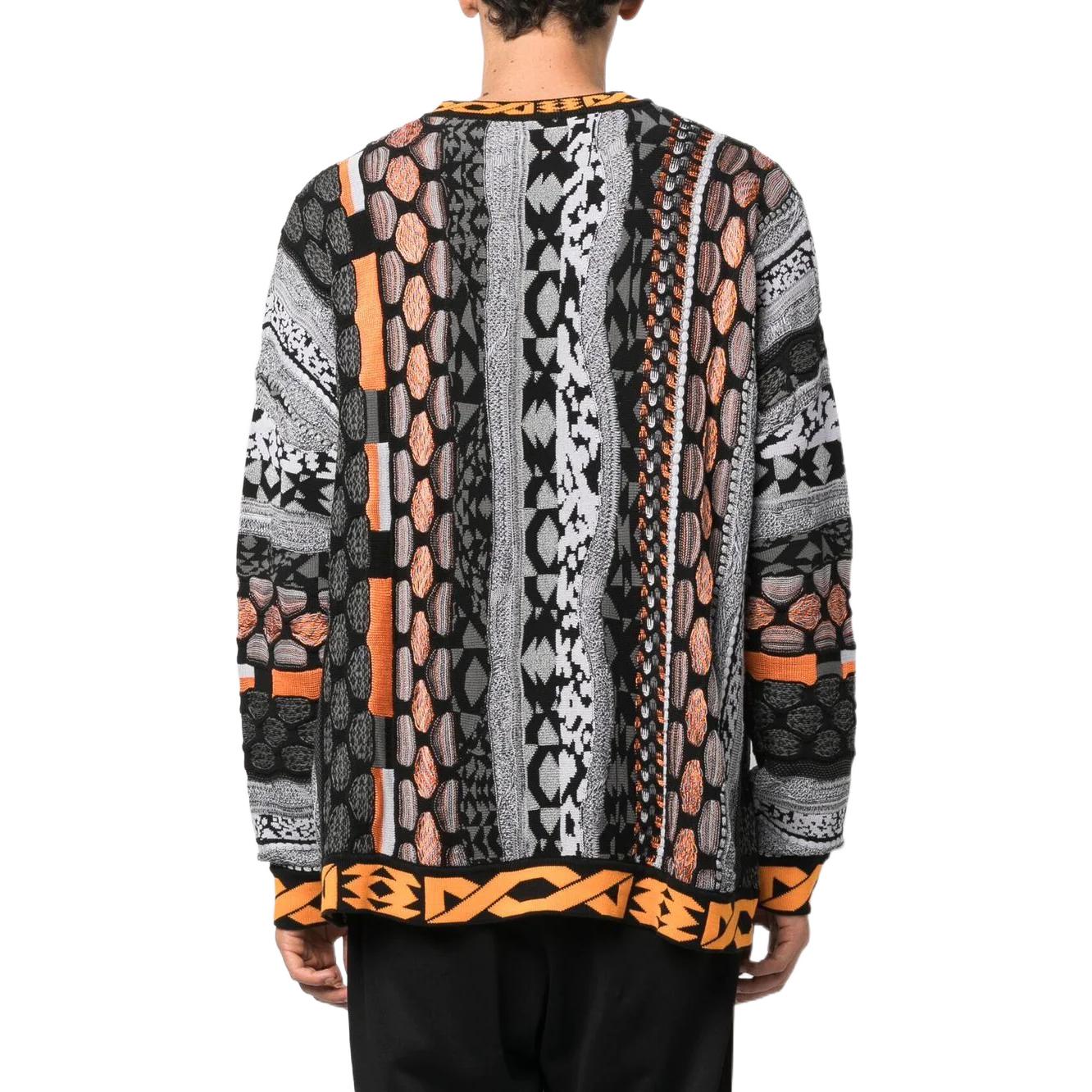 Shop McQ Alexander McQueen FW22 Corak Rajut Oversaiz Baju Sejuk Pelbagai Warna 700203-RTN01-1000