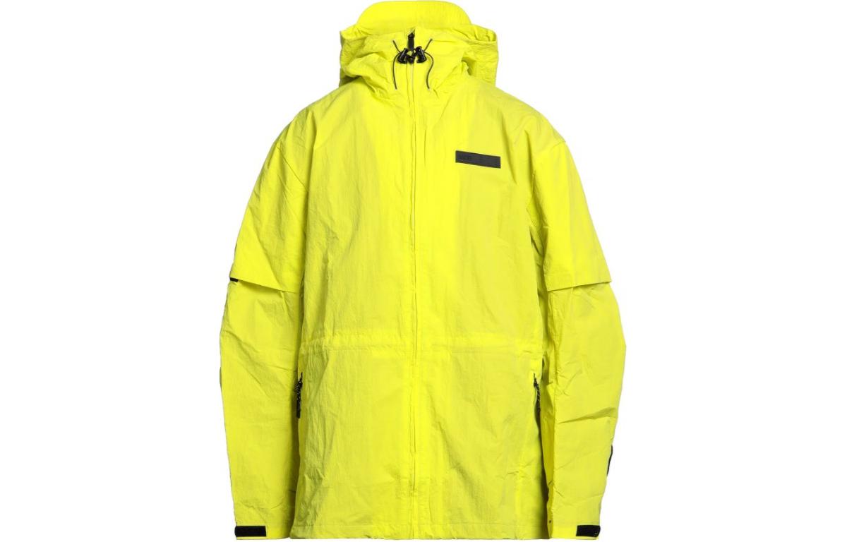 McQ Alexander McQueen FW22 Yellow Zip-Up Hoodie Jacket for Men. 695941-RRA17-70001