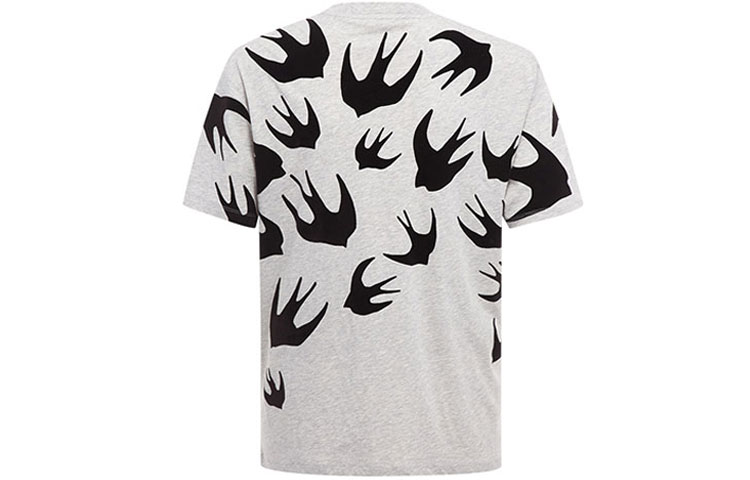 Lookbook McQ 亚历山大·麦昆 灰色燕子印花棉质T恤 291571-RLT86-1225