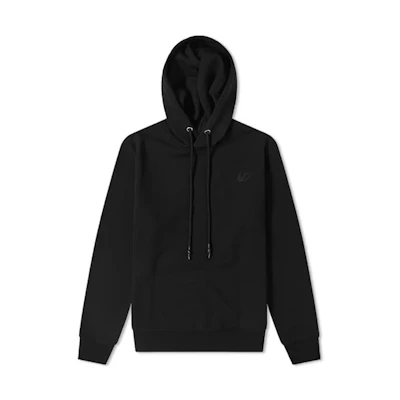 McQ Alexander McQueen Solid Black Hoodie Pullover Sweatshirt 430578-RMT73-1000