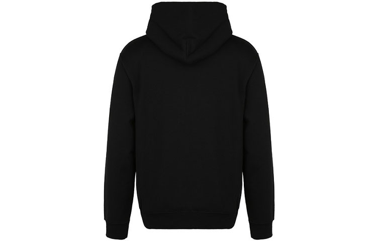 Shop McQ Alexander McQueen 全黑連帽套頭衫休閒衫 430578-RMT73-1000