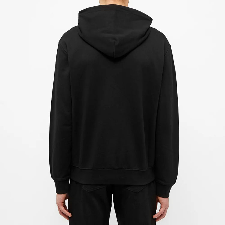 Sizing McQ Alexander McQueen 全黑連帽套頭衫休閒衫 430578-RMT73-1000