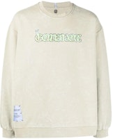 McQ Alexander McQueen SS22 Stonewashed Graphic Print Sweatshirt Khaki Men. 682251-RST67-3018 McQ Alexander McQueen SS22 Stonewashed Graphic Print Sweatshirt Khaki Men. 682251-RST67-3018