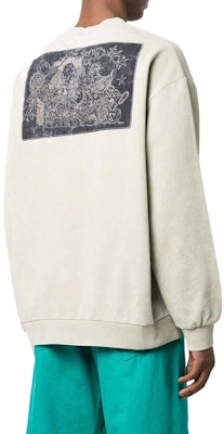 McQ Alexander McQueen SS22 仿舊石洗圖案印花卡其色男士衛衣 682251-RST67-3018 Shop McQ Alexander McQueen SS22 仿舊石洗圖案印花卡其色男士衛衣 682251-RST67-3018