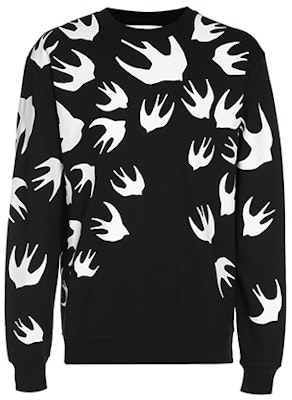 맥큐 알렉산더 맥퀸 유니섹스 스왈로우 블랙 긴팔 스웨트셔츠 348190-RLT72-1000 Order 맥큐 알렉산더 맥퀸 유니섹스 스왈로우 블랙 긴팔 스웨트셔츠 348190-RLT72-1000