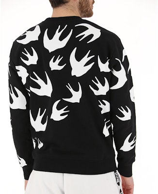 맥큐 알렉산더 맥퀸 유니섹스 스왈로우 블랙 긴팔 스웨트셔츠 348190-RLT72-1000 Shop 맥큐 알렉산더 맥퀸 유니섹스 스왈로우 블랙 긴팔 스웨트셔츠 348190-RLT72-1000