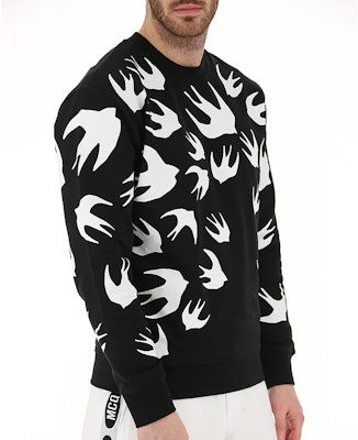 맥큐 알렉산더 맥퀸 유니섹스 스왈로우 블랙 긴팔 스웨트셔츠 348190-RLT72-1000 Purchase 맥큐 알렉산더 맥퀸 유니섹스 스왈로우 블랙 긴팔 스웨트셔츠 348190-RLT72-1000