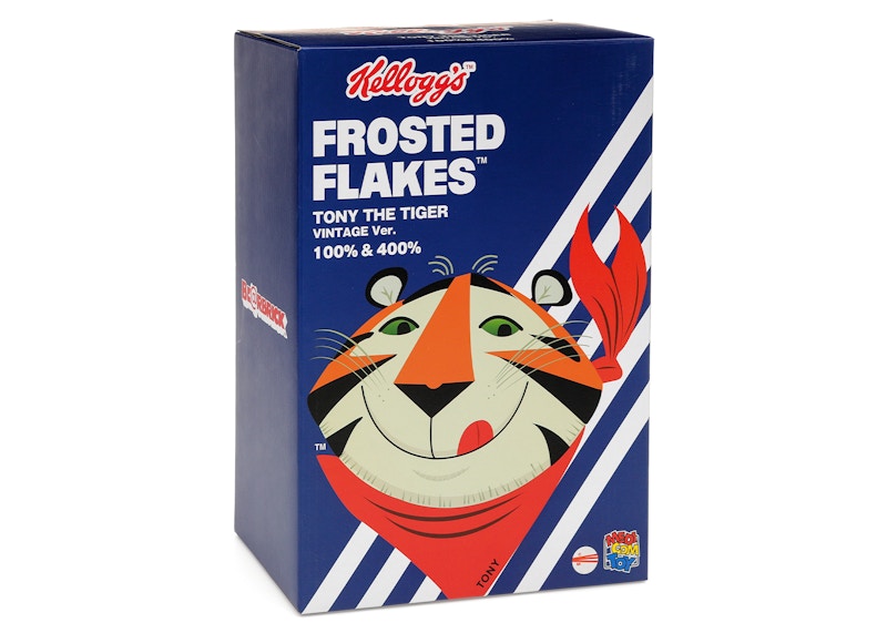 Shop Medicom Kellogg's Tony The Tiger Vintage 100% & 400% Bearbrick Versi Retro 4530956596983