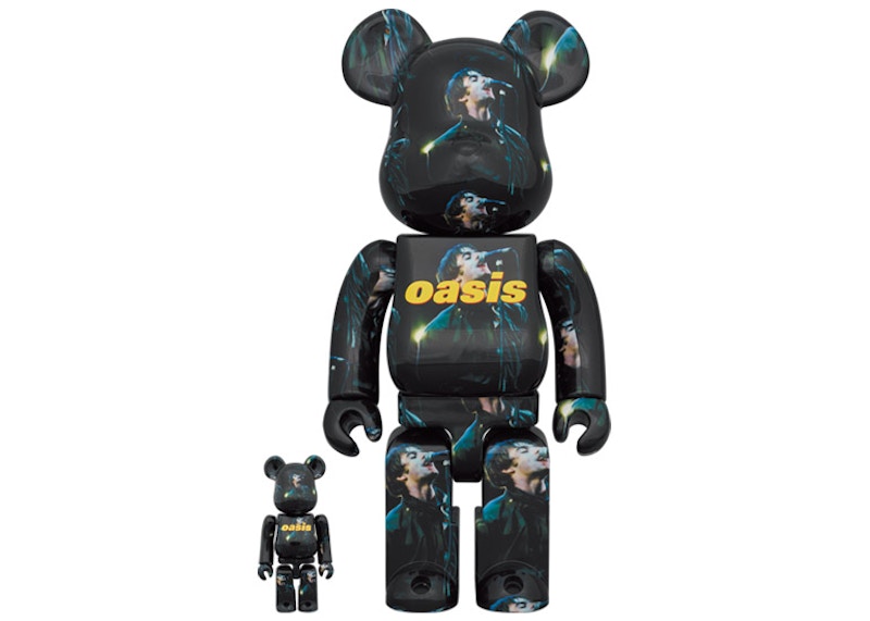 Medicom Oasis Knebworth 1996 (Liam Gallagher) 100% & 400% Bearbrick
