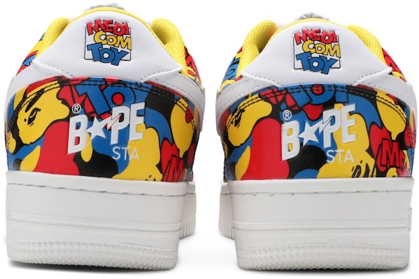 Medicom Toy x A Bathing Ape Bapesta Rendah 'Corak Seluruh Badan' 1G73191912 Details for Medicom Toy x A Bathing Ape Bapesta Rendah 'Corak Seluruh Badan' 1G73191912