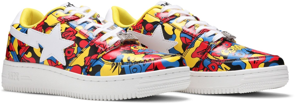 Medicom Toy x A Bathing Ape Bapesta Rendah 'Corak Seluruh Badan' 1G73191912 Cheap Medicom Toy x A Bathing Ape Bapesta Rendah 'Corak Seluruh Badan' 1G73191912