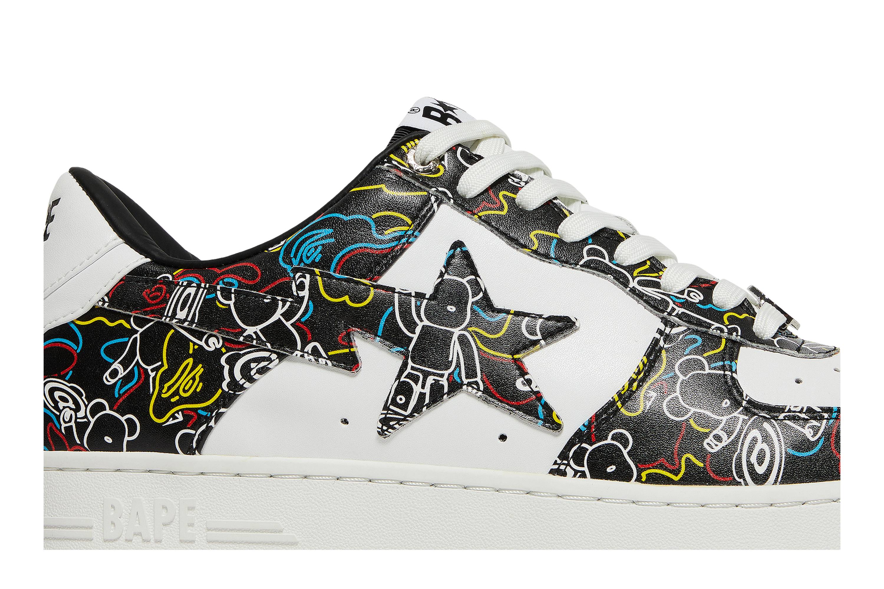 Order Medicom Toy x BAPE Bapesta Low M2 'Be@r Camo - Black' 1H73191913-BLK