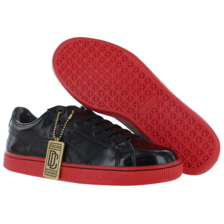 Shop ミーク・ミル×プーマ バスケット パテント 黒赤 359261-01