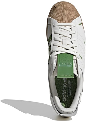 融化哀傷 x adidas originals Superstar "Karoro Hole" 潮流貝殼頭休閒板鞋 男女同款 白綠棕 Shop 融化哀傷 x adidas originals Superstar "Karoro Hole" 潮流貝殼頭休閒板鞋 男女同款 白綠棕