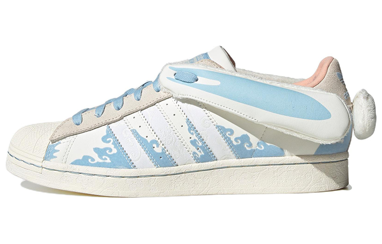 adidas originals Superstar Papercut x Melting Sadness 'White Blue' ID9471