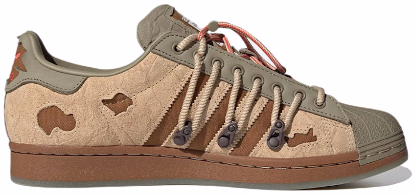 adidas originals Superstar x melting sadness 'Green Brown' H06340 Order adidas originals Superstar x melting sadness 'Green Brown' H06340