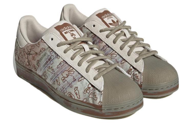 Melting Sadness adidas Superstar 'Allover Graphics - Clear Brown' 圖 3