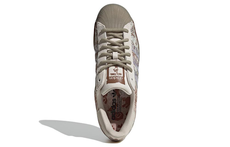 Melting Sadness adidas Superstar 'Allover Graphics - Clear Brown' 圖 4
