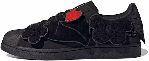 Melting Sadness x adidas Superstar 'Black Floral Patches' GZ6985 Melting Sadness x adidas Superstar 'Black Floral Patches' GZ6985