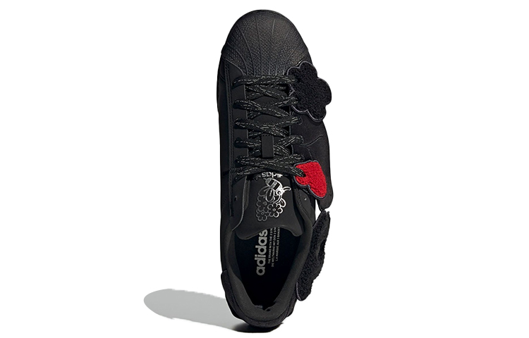 Purchase 멜팅 새드니스 x 아디다스 슈퍼스타 '블랙 플로럴 패치' GZ6985 GZ6985