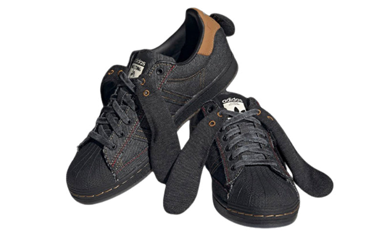 Lookbook melting sadness x adidas originals Superstar 防滑耐磨 低筒 板鞋 男女款 黑棕