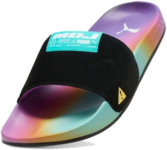 PUMA 百搭休閒防滑一字拖鞋 男女同款 黑藍 Lookbook PUMA 百搭休閒防滑一字拖鞋 男女同款 黑藍