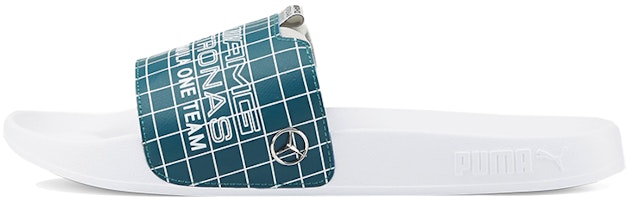 Mercedes-AMG Petronas F1 x Puma Leadcat 2.0 Slide 'White Blue Coral' 307014-01 Mercedes-AMG Petronas F1 x Puma Leadcat 2.0 Slide 'White Blue Coral' 307014-01