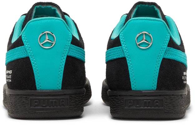 Mercedes-AMG Petronas F1 x Puma Suede 'Negro Espectro Verde' 307131-04 Details for Mercedes-AMG Petronas F1 x Puma Suede 'Negro Espectro Verde' 307131-04